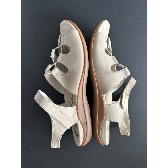 Abeo Biosystem Beige Leather Brook‎ Sandal WN10 - Picture 6 of 7